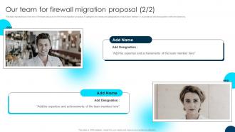 Firewall Migration Proposal Our Team For Firewall Migration Proposal Researched Images