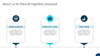 Firewall Migration Proposal Powerpoint Presentation Slides Engaging Unique