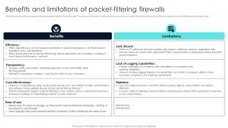 Firewall Network Security Benefits And Limitations Of Packet Filtering Firewalls