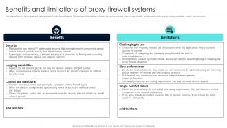 Firewall Network Security Benefits And Limitations Of Proxy Firewall Systems