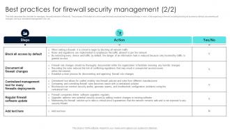 Firewall Network Security Best Practices For Firewall Security Management Adaptable Researched