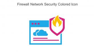Firewall Network Security Colored Icon In Powerpoint Pptx Png And Editable Eps Format