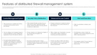 Firewall Network Security Features Of Distributed Firewall Management System