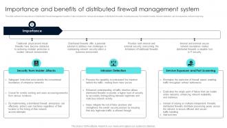 Firewall Network Security Importance And Benefits Of Distributed Firewall Management System