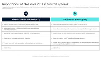 Firewall Network Security Importance Of NAT And VPN In Firewall Systems