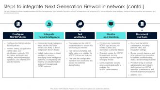 Firewall Network Security Steps To Integrate Next Generation Firewall In Network Adaptable Researched