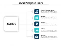 Firewall penetration testing ppt powerpoint presentation background designs cpb