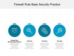 Firewall rule base security practice ppt powerpoint presentation infographic template sample cpb