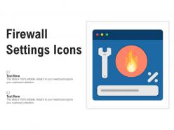 Firewall settings icons