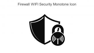 Firewall WIFI Security Monotone Icon In Powerpoint Pptx Png And Editable Eps Format