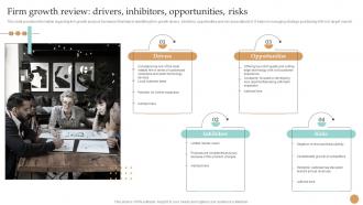 Firm Growth Review Drivers Inhibitors Opportunities Risks Strategy Toolkit To Manage Brand Identity