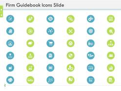 Firm guidebook icons slide firm guidebook ppt designs