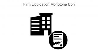 Firm Liquidation Monotone Icon In Powerpoint Pptx Png And Editable Eps Format