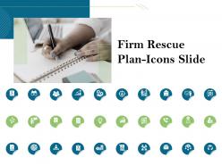 Firm rescue plan icons slide ppt powerpoint presentation professional vector