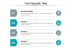 Firm specific risk ppt powerpoint presentation styles skills cpb