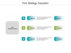 Firm strategy execution ppt powerpoint presentation summary template cpb