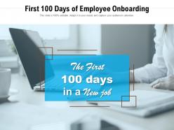 First 100 days of employee onboarding