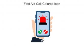 First Aid Call Colored Icon In Powerpoint Pptx Png And Editable Eps Format