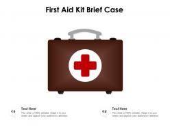 First aid kit brief case