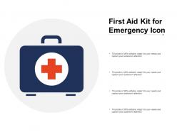 First aid kit for emergency icon