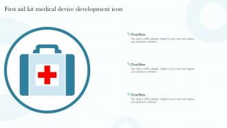 First Aid Kit Medical Device Development Icon