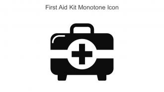 First Aid Kit Monotone Icon In Powerpoint Pptx Png And Editable Eps Format