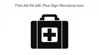 First Aid Kit With Plus Sign Monotone Icon In Powerpoint Pptx Png And Editable Eps Format