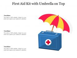 First Aid Kit With Umbrella On Top