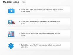 First aid sevice ambulance hospital services ppt icons graphics