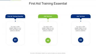 First Aid Training Essential In Powerpoint And Google Slides Cpb