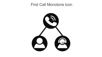 First Call Monotone Icon In Powerpoint Pptx Png And Editable Eps Format