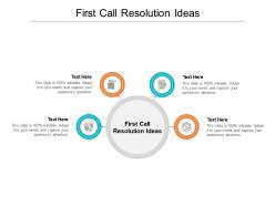 First call resolution ideas ppt powerpoint presentation file microsoft cpb