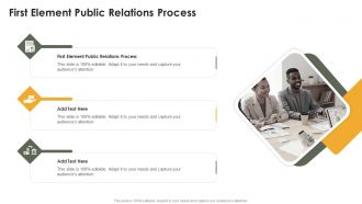 First Element Public Relations Process In Powerpoint And Google Slides Cpb