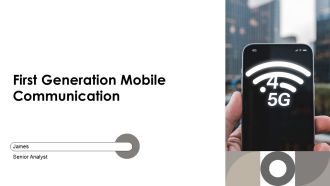 First Generation Mobile Communication PPT Slides AT