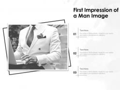 First impression of a man image