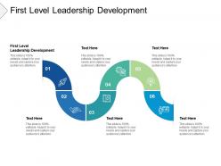 First level leadership development ppt powerpoint presentation pictures slide portrait cpb