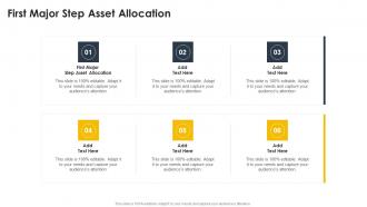 First Major Step Asset Allocation In Powerpoint And Google Slides Cpb