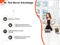 First mover advantage new firms pricing ppt powerpoint presentation show templates
