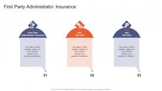 First Party Administrator Insurance In Powerpoint And Google Slides Cpb