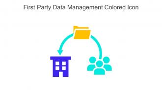 First Party Data Management Colored Icon In Powerpoint Pptx Png And Editable Eps Format
