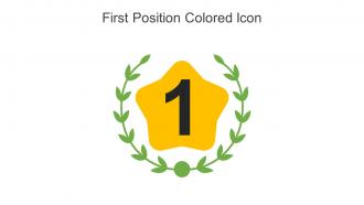 First Position Colored Icon In Powerpoint Pptx Png And Editable Eps Format