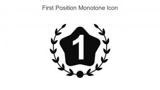 First Position Monotone Icon In Powerpoint Pptx Png And Editable Eps Format