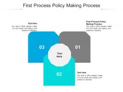First process policy making process ppt powerpoint presentation inspiration demonstration cpb