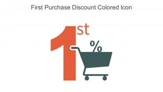 First Purchase Discount Colored Icon In Powerpoint Pptx Png And Editable Eps Format