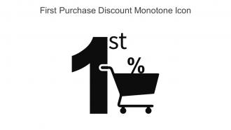 First Purchase Discount Monotone Icon In Powerpoint Pptx Png And Editable Eps Format