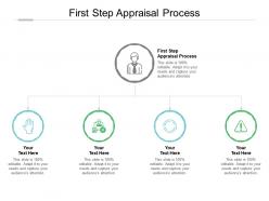 First step appraisal process ppt powerpoint presentation professional shapes cpb