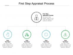 First step appraisal process ppt powerpoint presentation show skills cpb