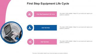 First Step Equipment Life Cycle In Powerpoint And Google Slides Cpb