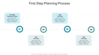 First Step Planning Process In Powerpoint And Google Slides Cpb