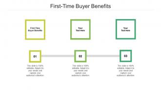 First time buyer benefits ppt powerpoint presentation infographic template cpb